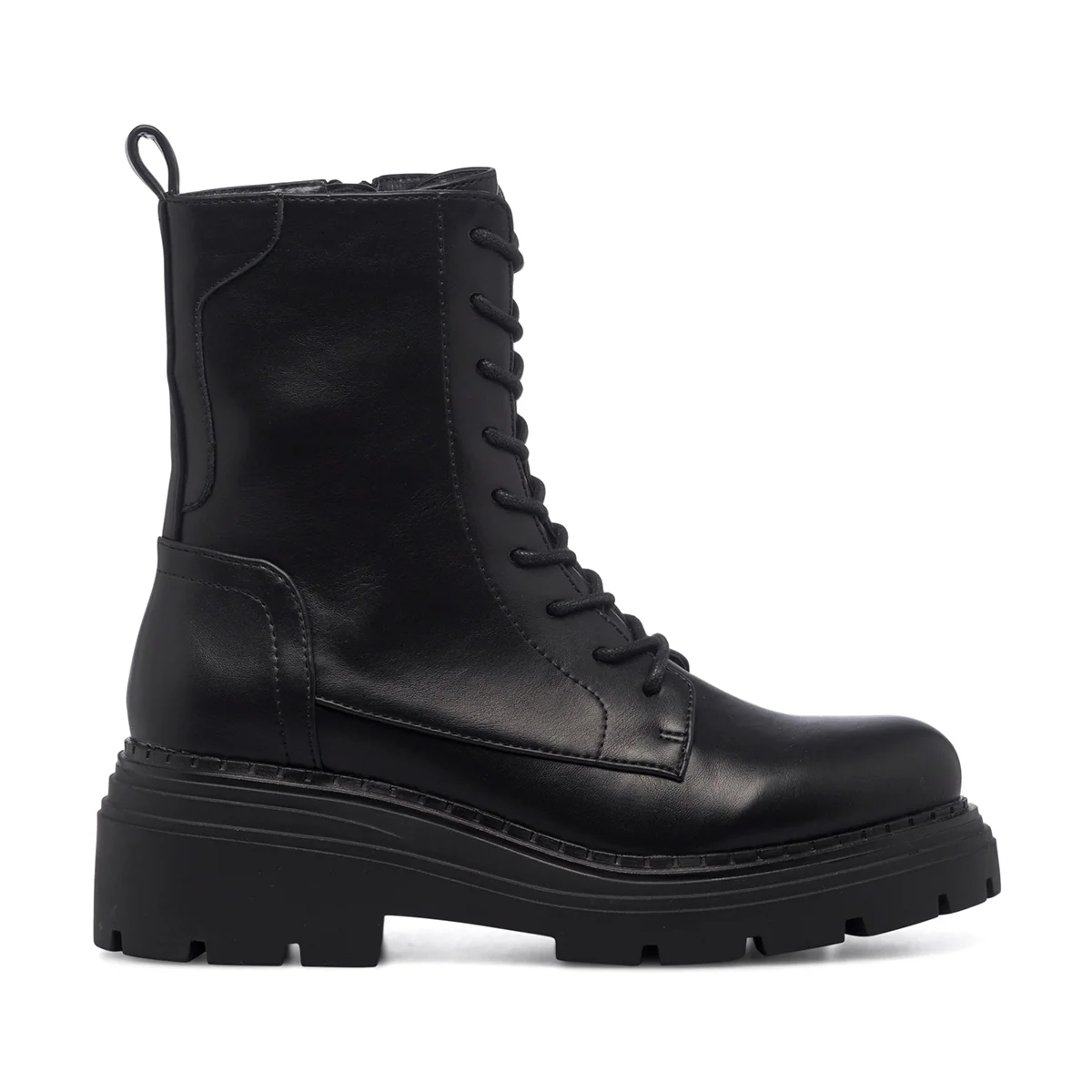 Anfibi neri da donna con suola combat Swish Jeans