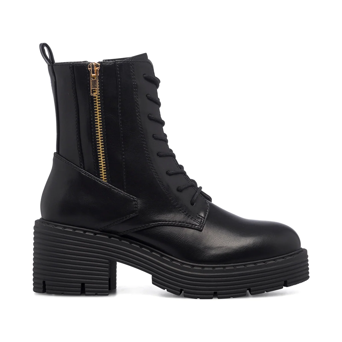 Anfibi neri da donna con tacco 6 cm Swish Jeans