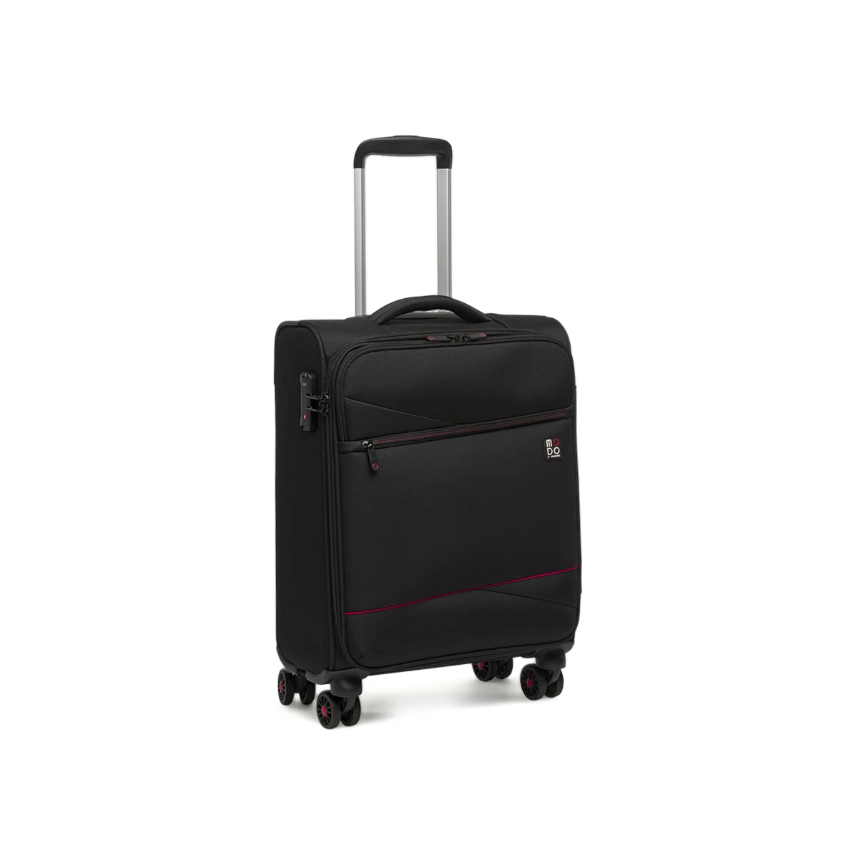 Bagaglio a mano nero in tessuto 55x40x20 con TSA MODO by Roncato