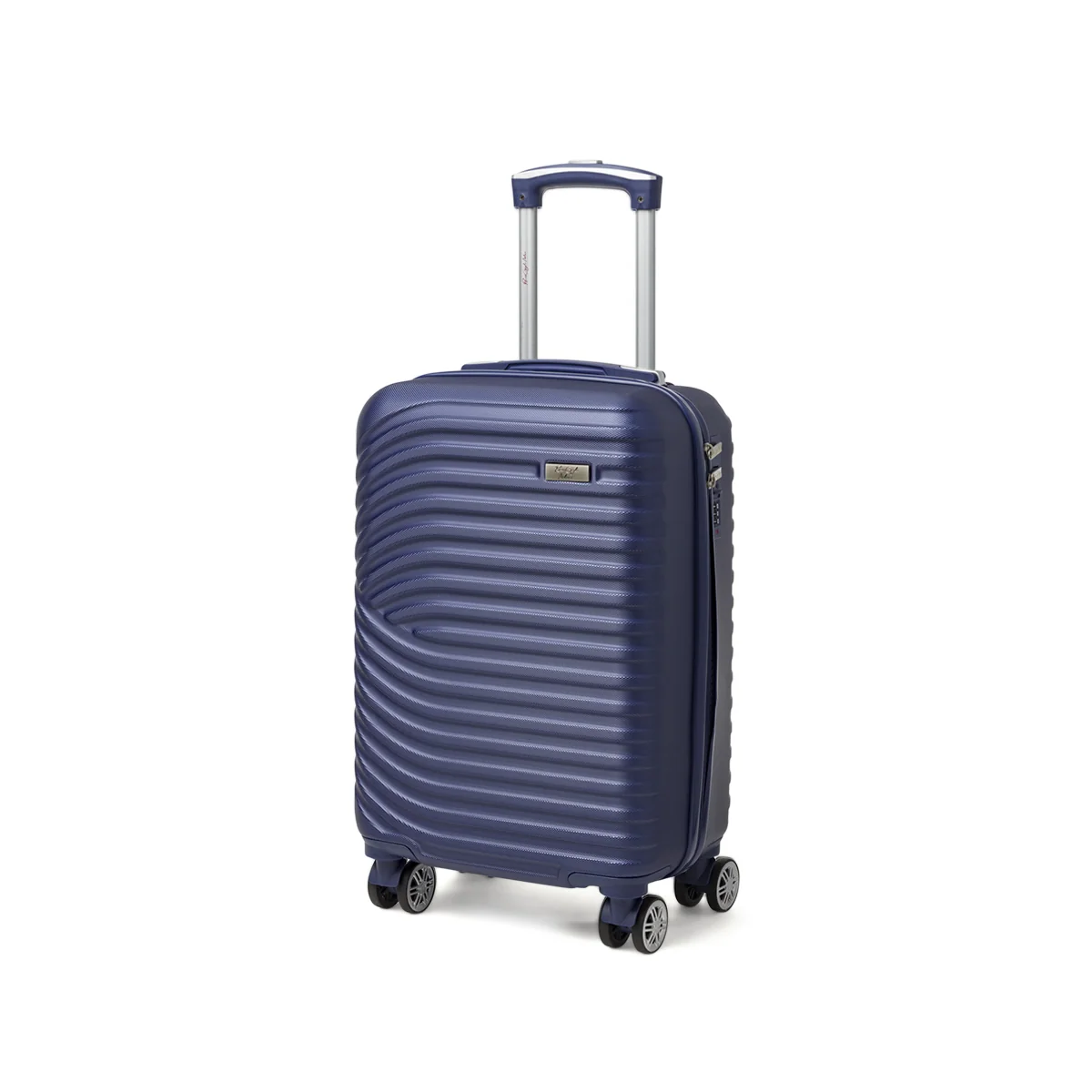 Bagaglio a mano rigido blu piccola in ABS Romeo Gigli Milano
