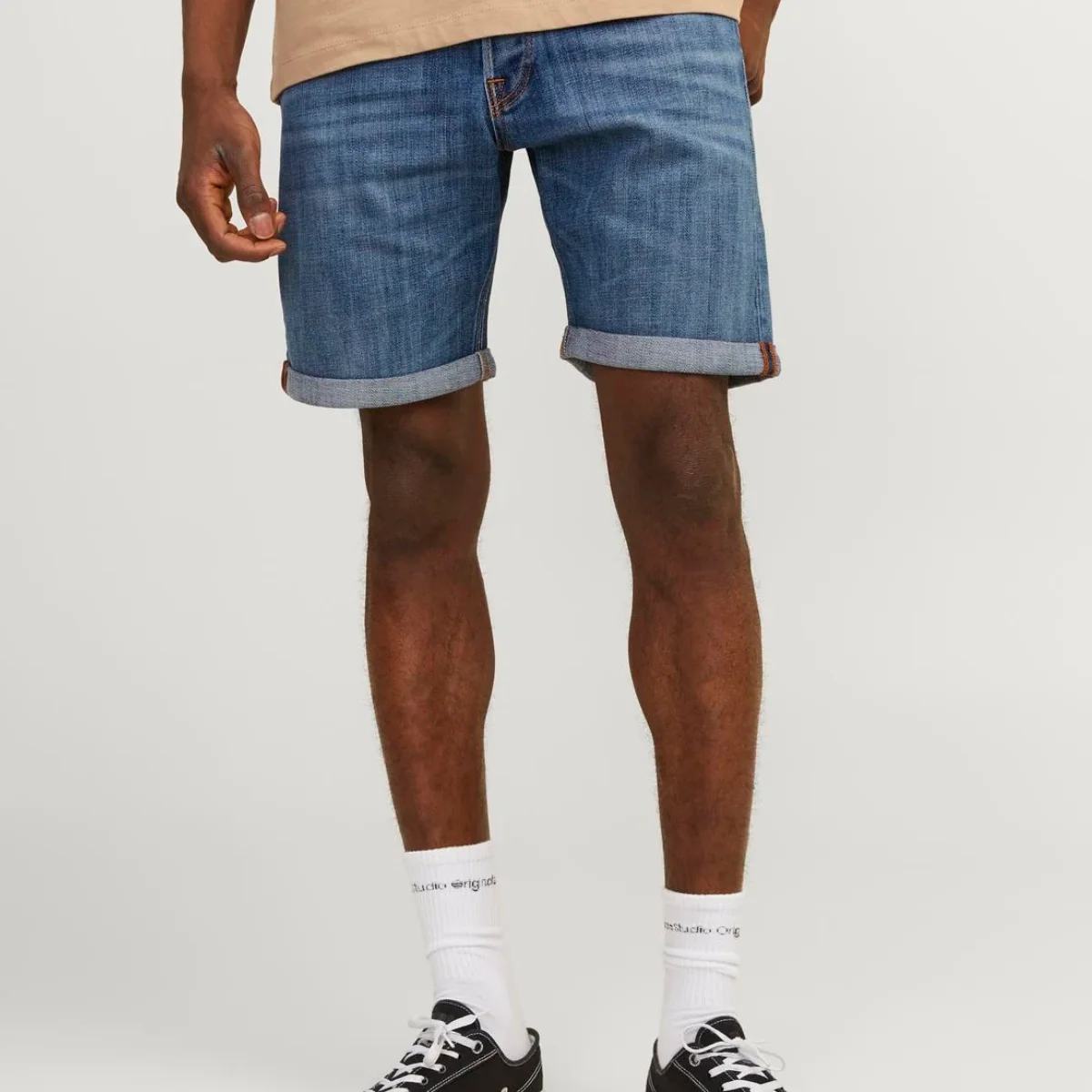 Bermuda in jeans da uomo con chiusura bottoni Jack&Jones