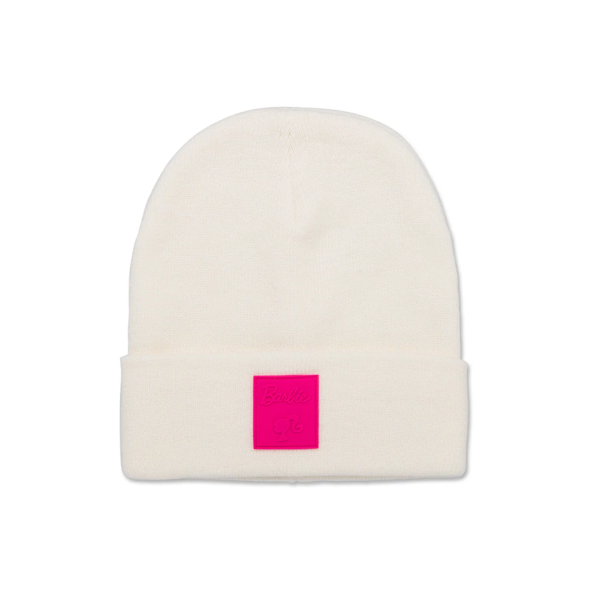 Berretto bianco off-white da donna con logo Barbie