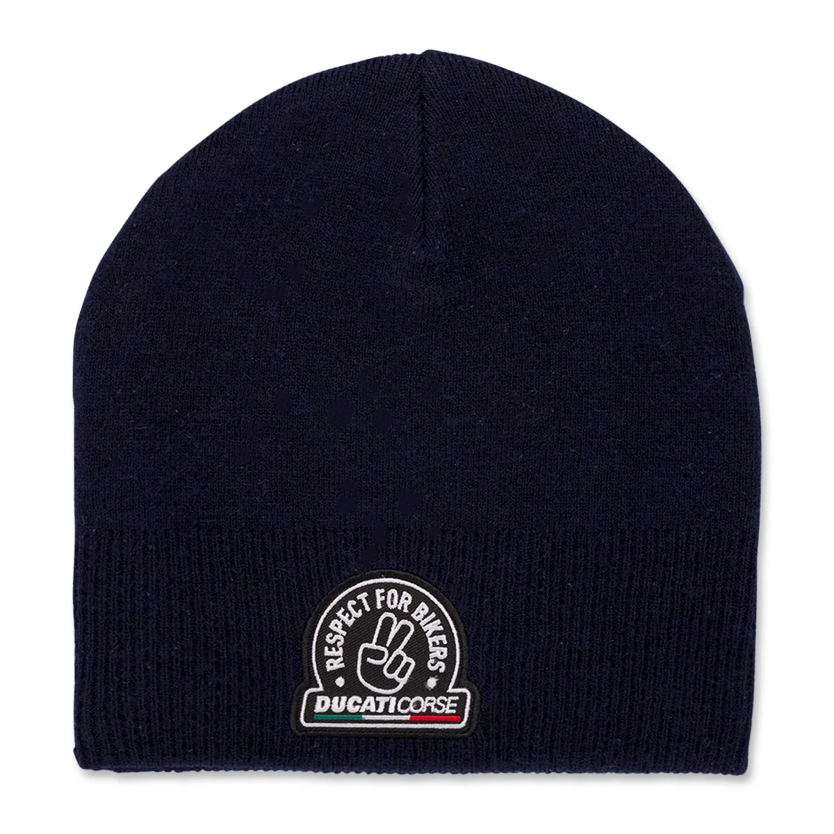 Berretto blu da uomo con logo "Respect for bikers" Ducati Corse