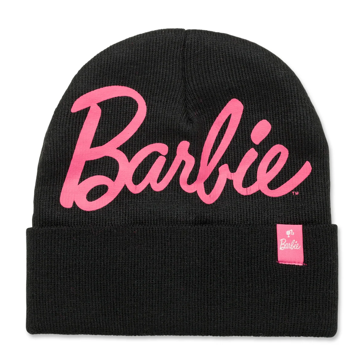 Berretto nero da donna con logo Barbie