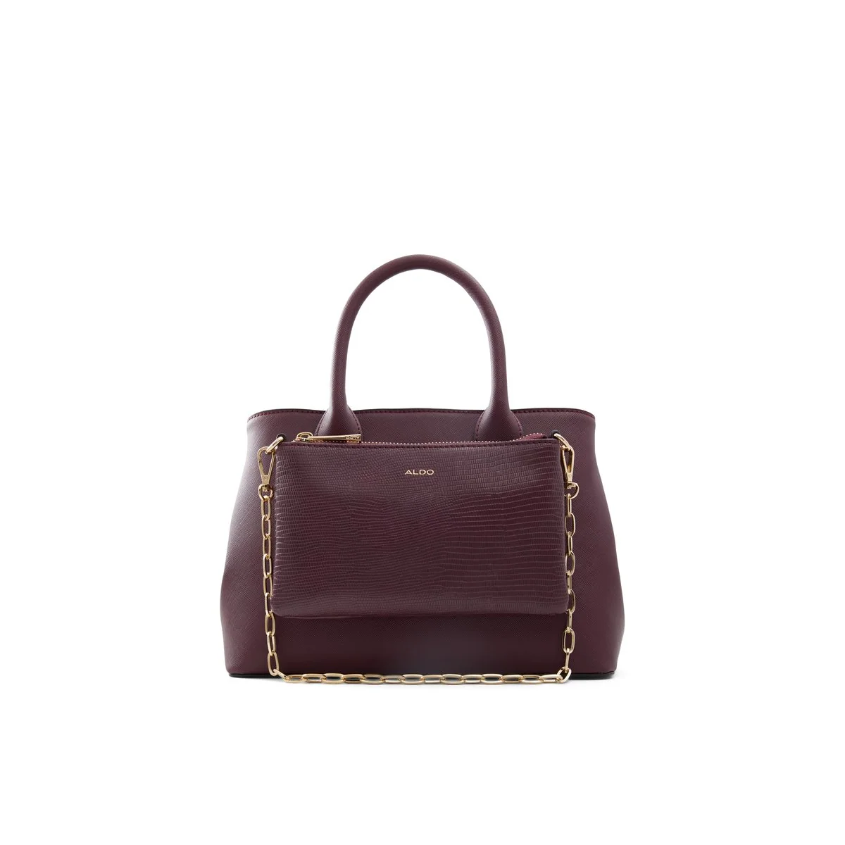 Borsa a mano bordeaux con pochette ALDO Cityverse
