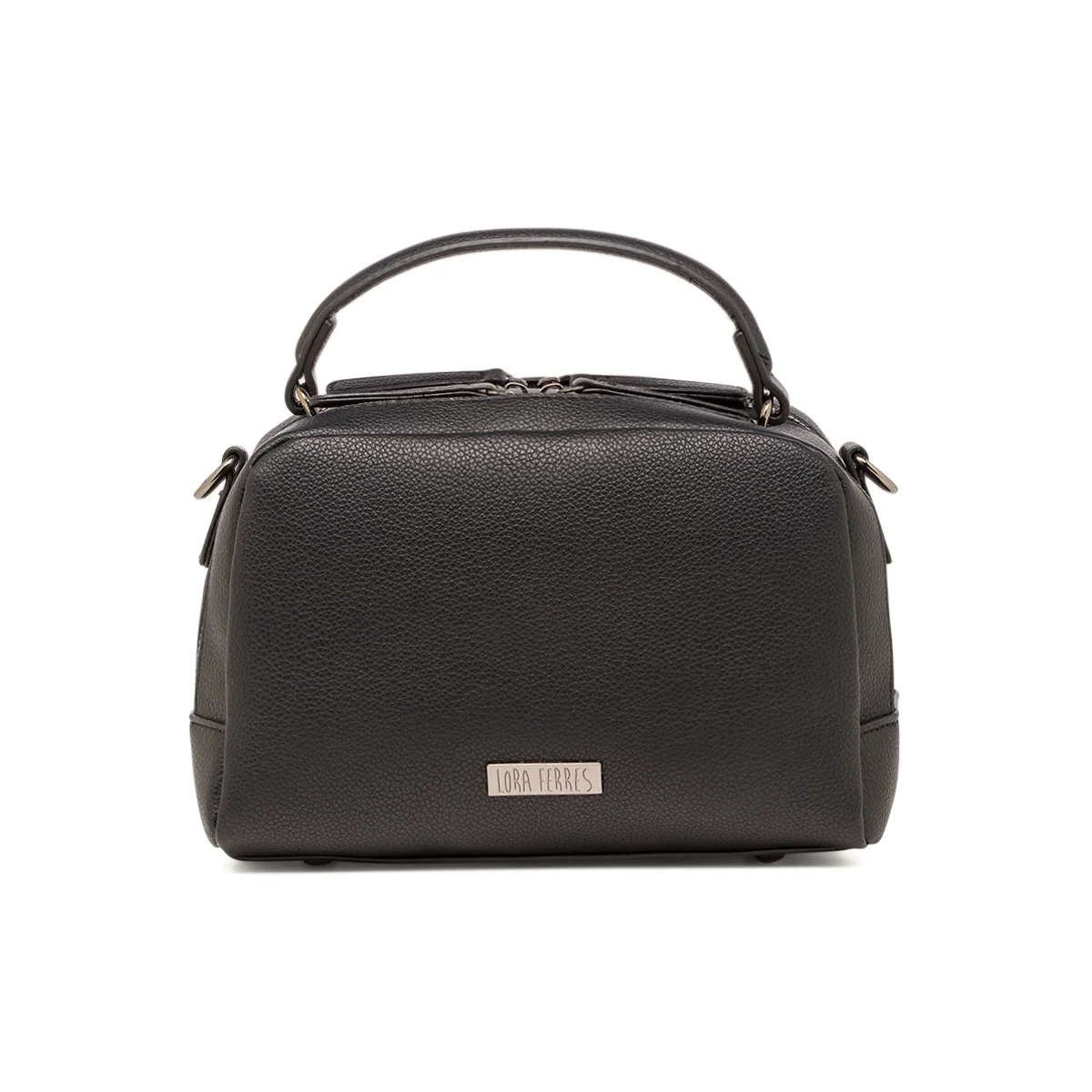 Borsa a mano da donna nera Lora Ferres con tracolla