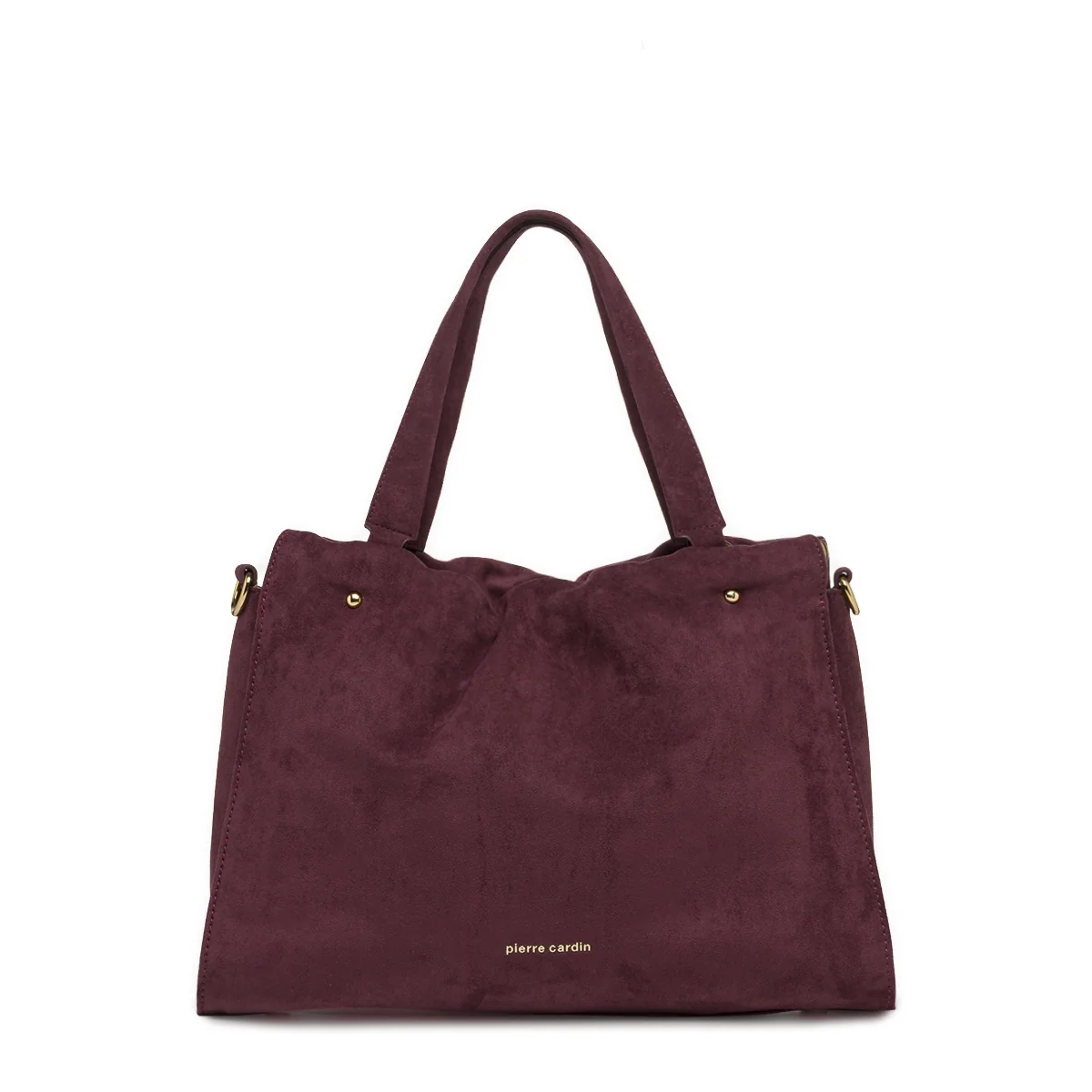 Borsa a mano Donna bordeaux Pierre Cardin con tracolla e dettagli gold
