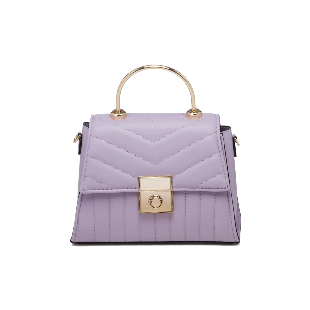 Borsa a mano lilla in pelle vegana trapuntata Call It Spring Victoire