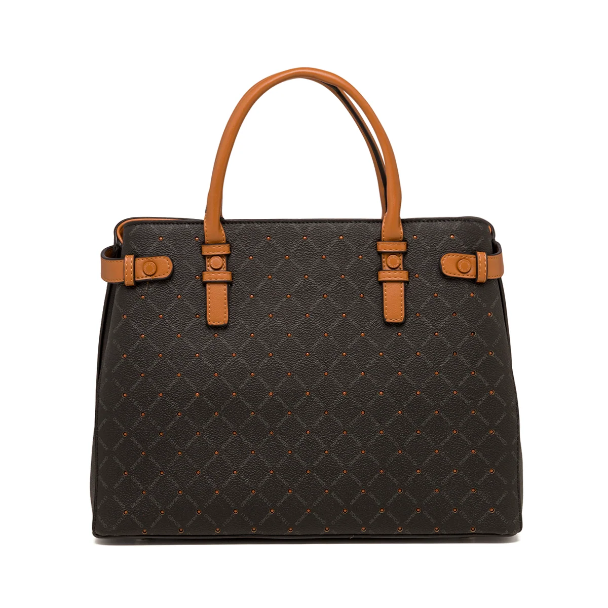 Borsa a mano nera con monogramma da donna Romeo Gigli Milano Gama