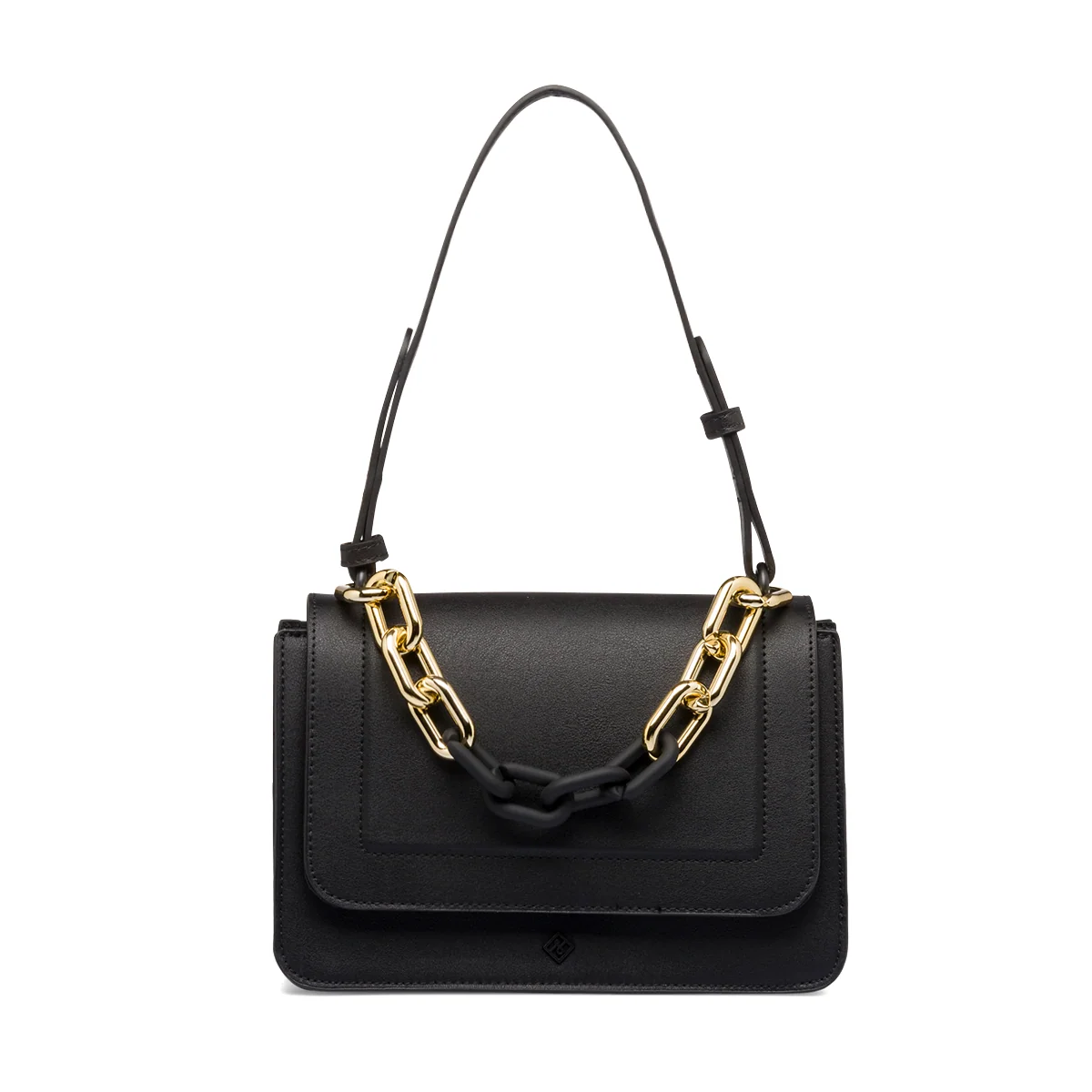 Borsa a mano nera da donna in "pelle vegana" Call It Spring Chainned