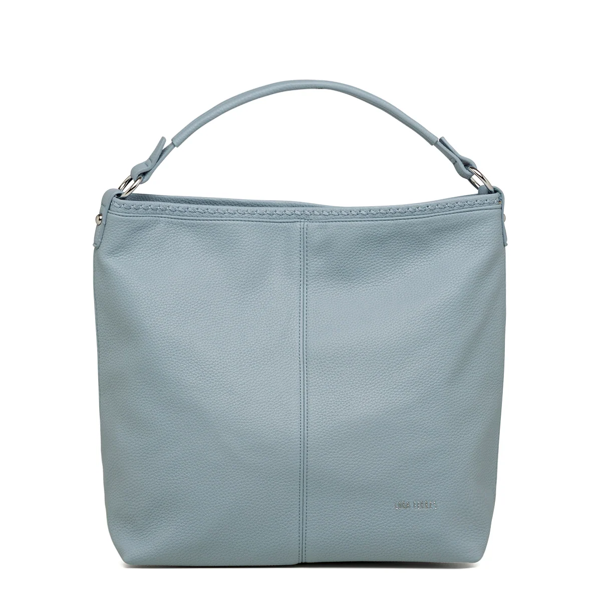 Borsa a spalla azzurra da donna con tasca esterna Lora Ferres