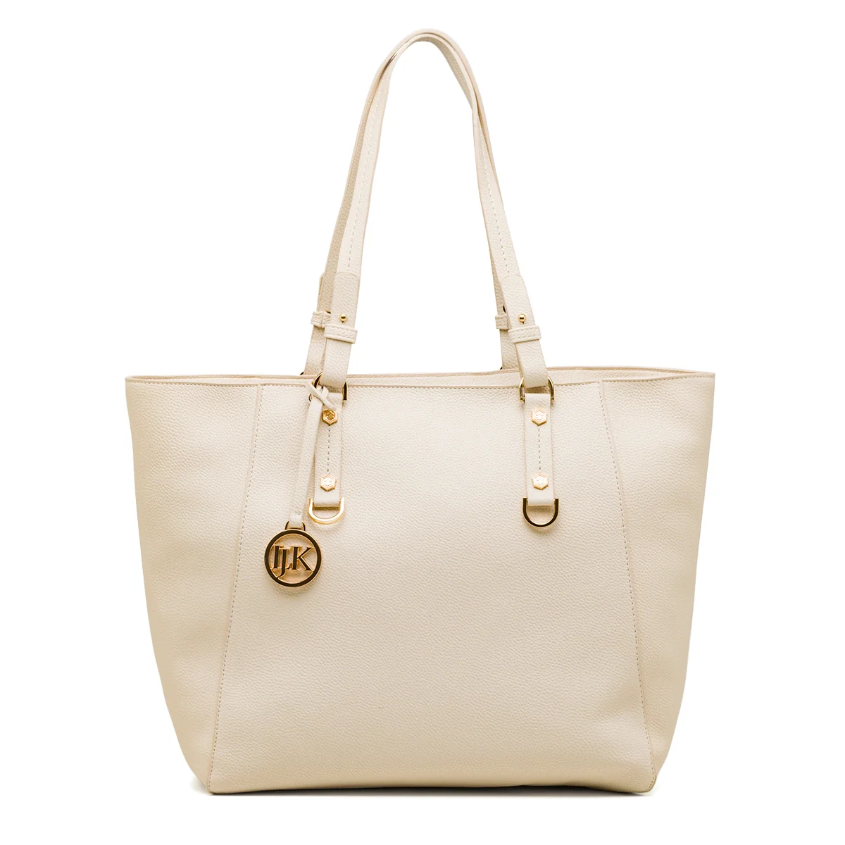 Borsa a spalla bianca off-white da Donna con logo pendente dorato Lumberjack