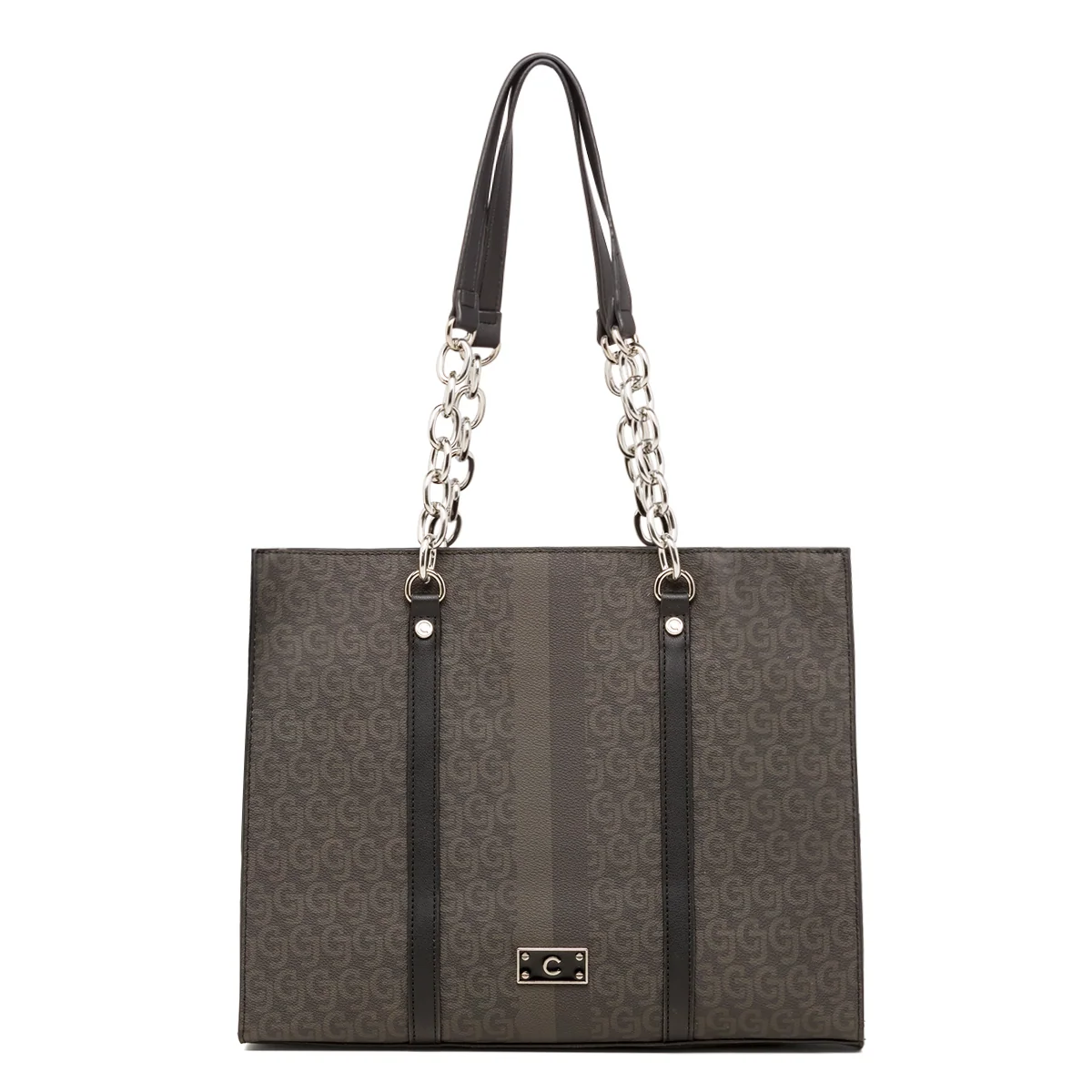 Borsa a spalla da donna nera con dettaglio logo CJ Carrera Jeans