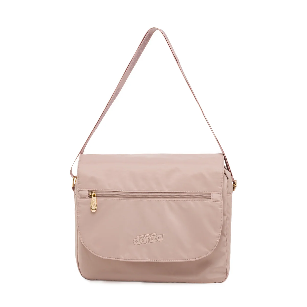 Borsa a spalla da donna rosa con logo Dimensione Danza