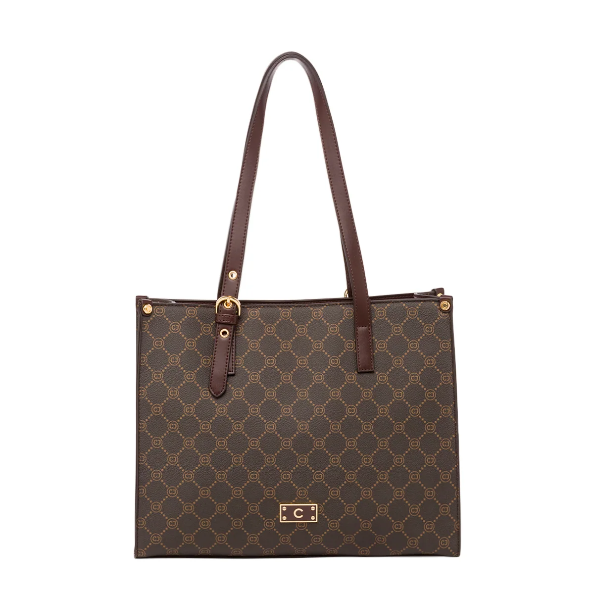 Borsa a spalla marrone da Donna con logo frontale Carrera Jeans