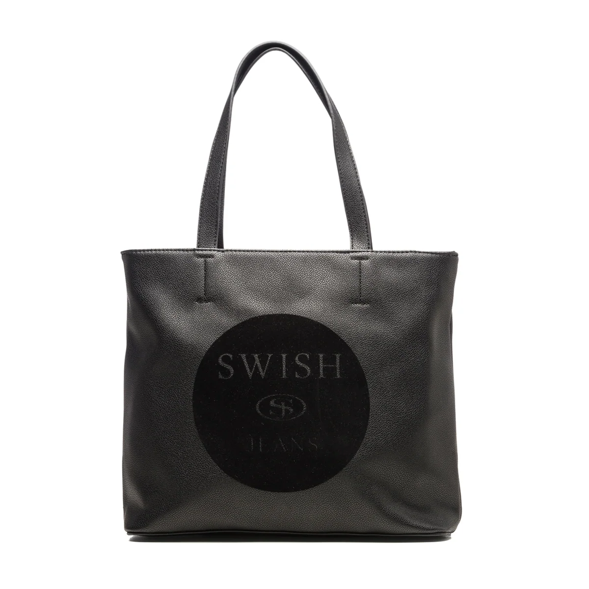 Borsa a spalla nera con dettagli scamosciati Swish Jeans Keat