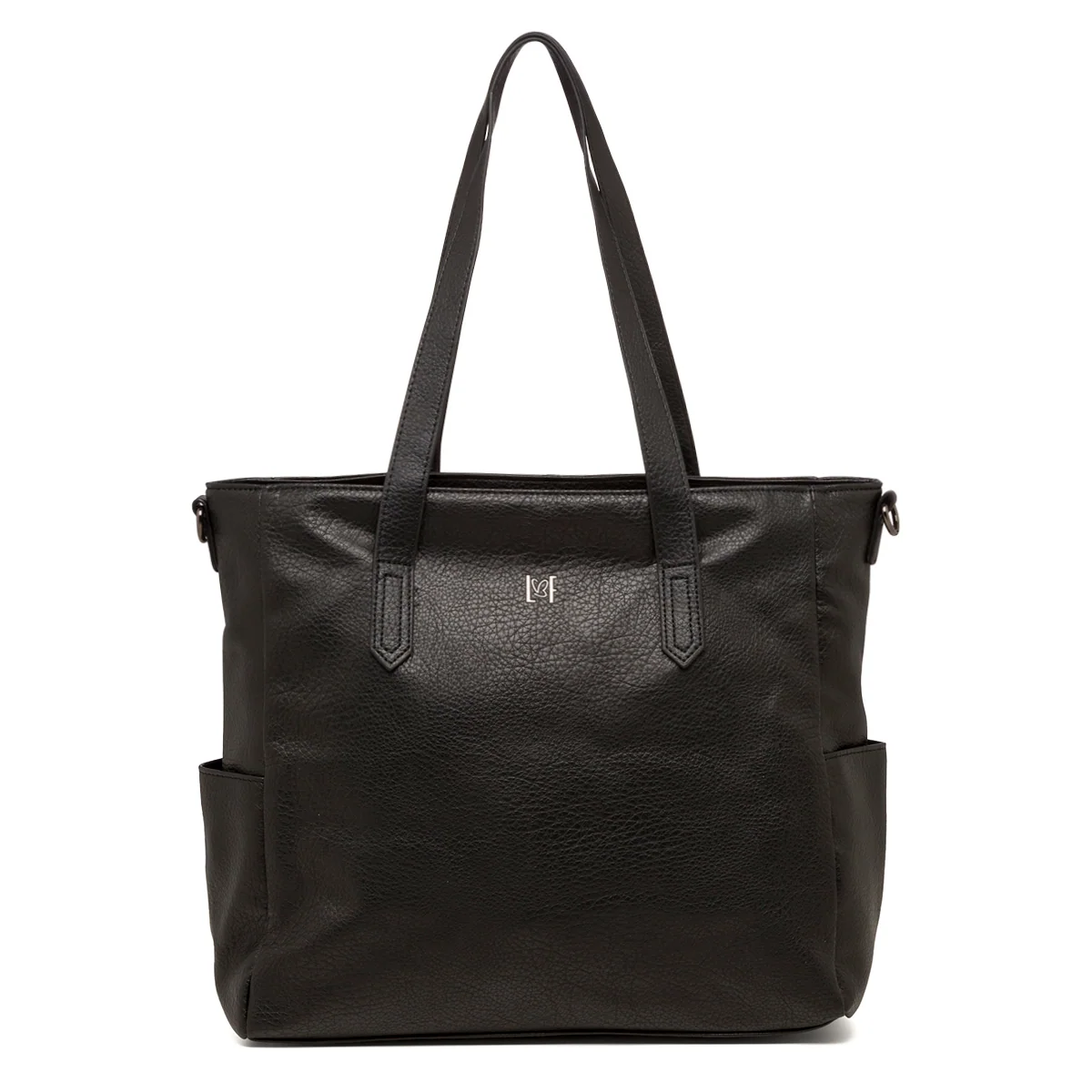 Borsa a spalla nera da donna con chiusura a zip Lora Ferres