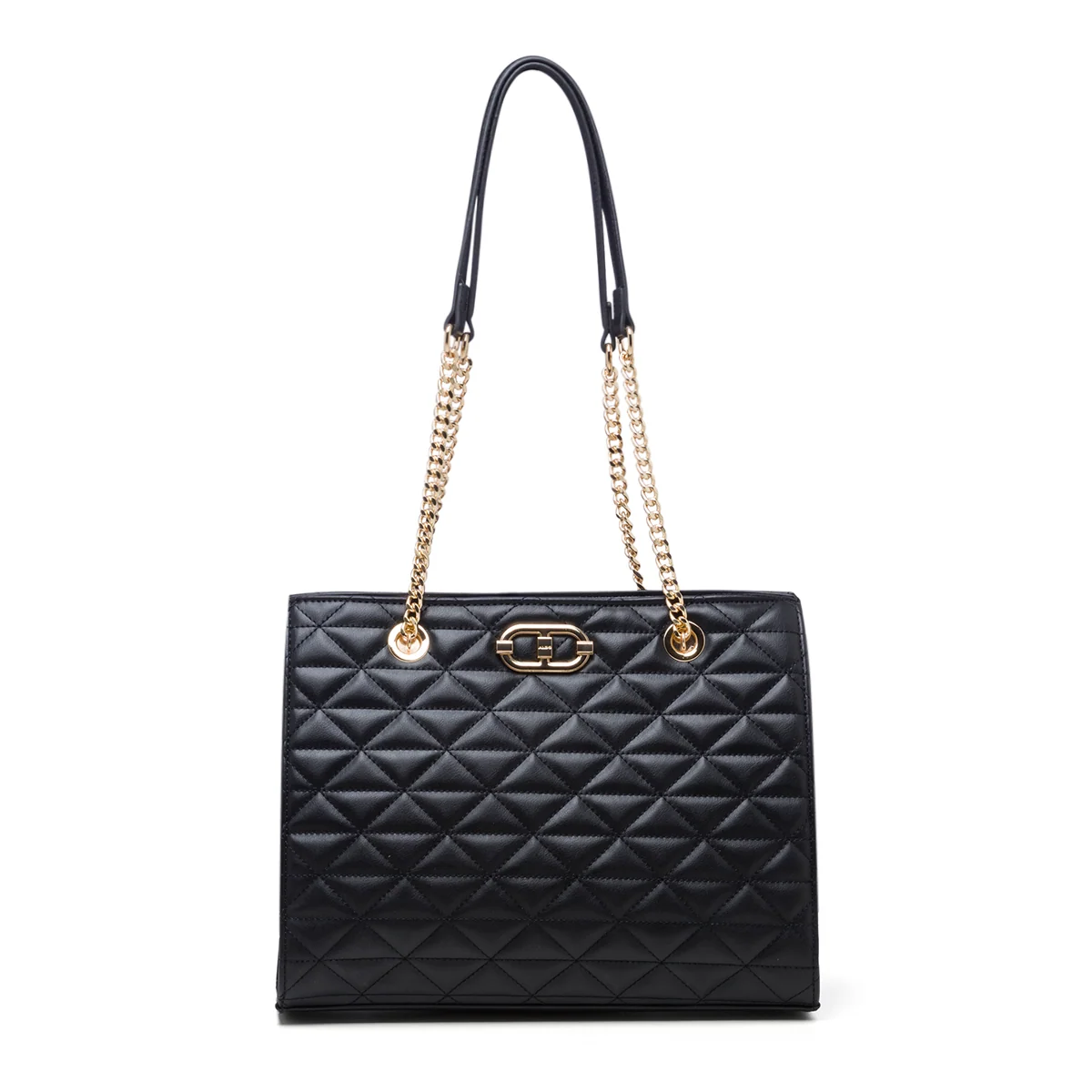 Borsa a spalla nera da donna effetto trapuntato ALDO Jazzie