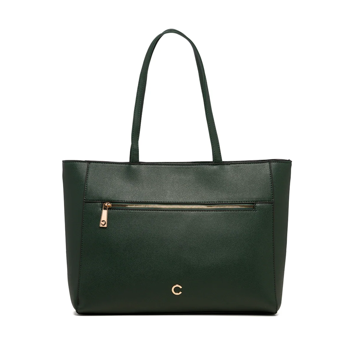 Borsa a spalla verde da donna Carrera Jeans Lily