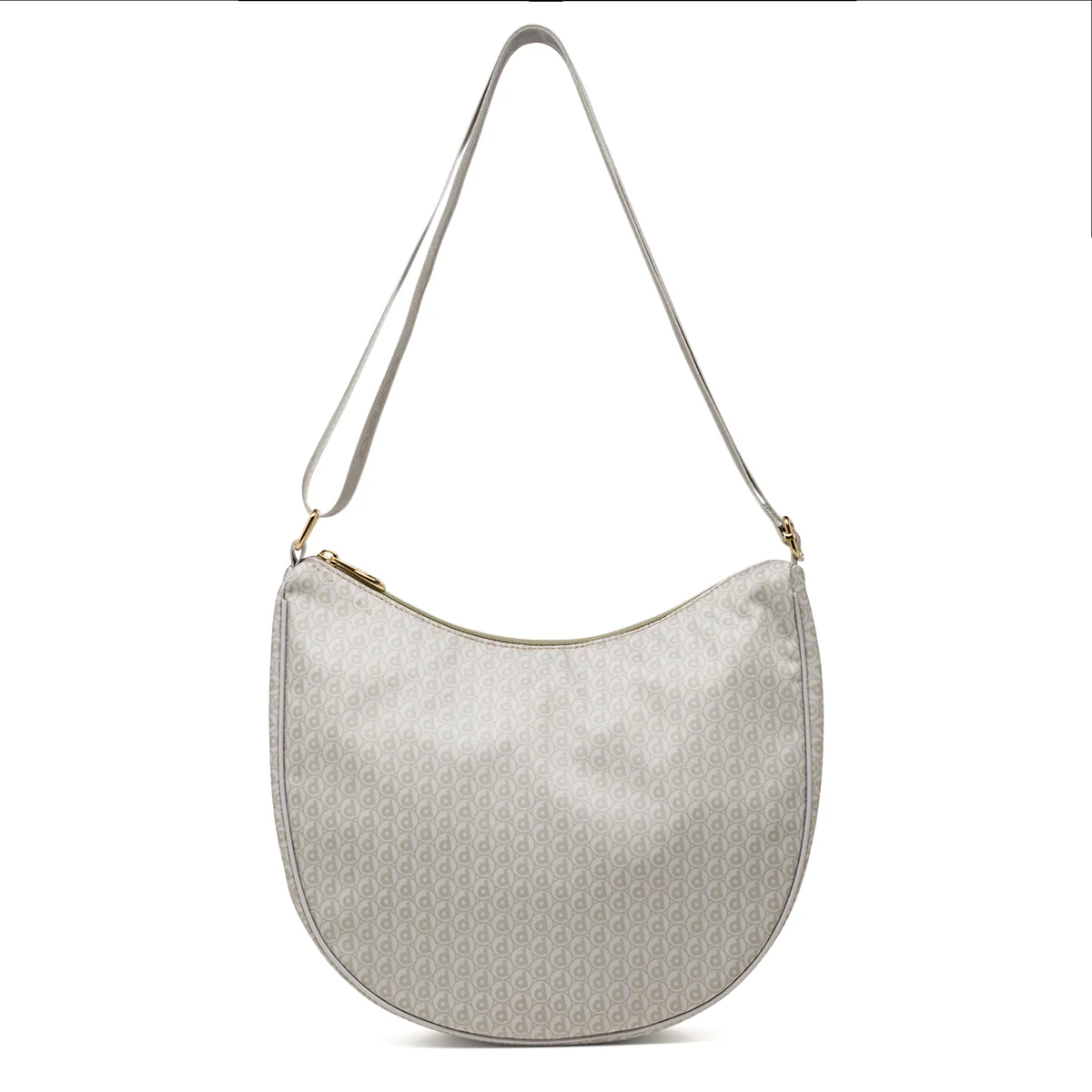 Borsa a Tracolla Beige da Donna con logo all-over Dimensione Danza