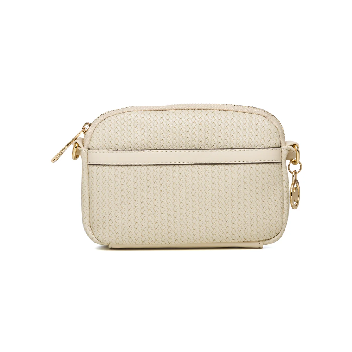 Borsa a tracolla beige effetto intrecciato Carrera Jeans Florence