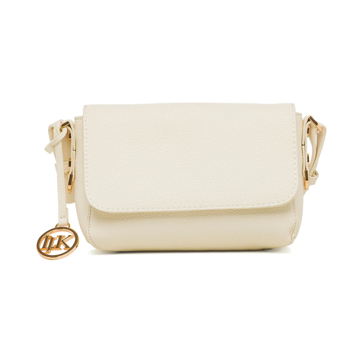 Borsa a tracolla bianca off-white da donna con pendaglio Lumberjack Diana