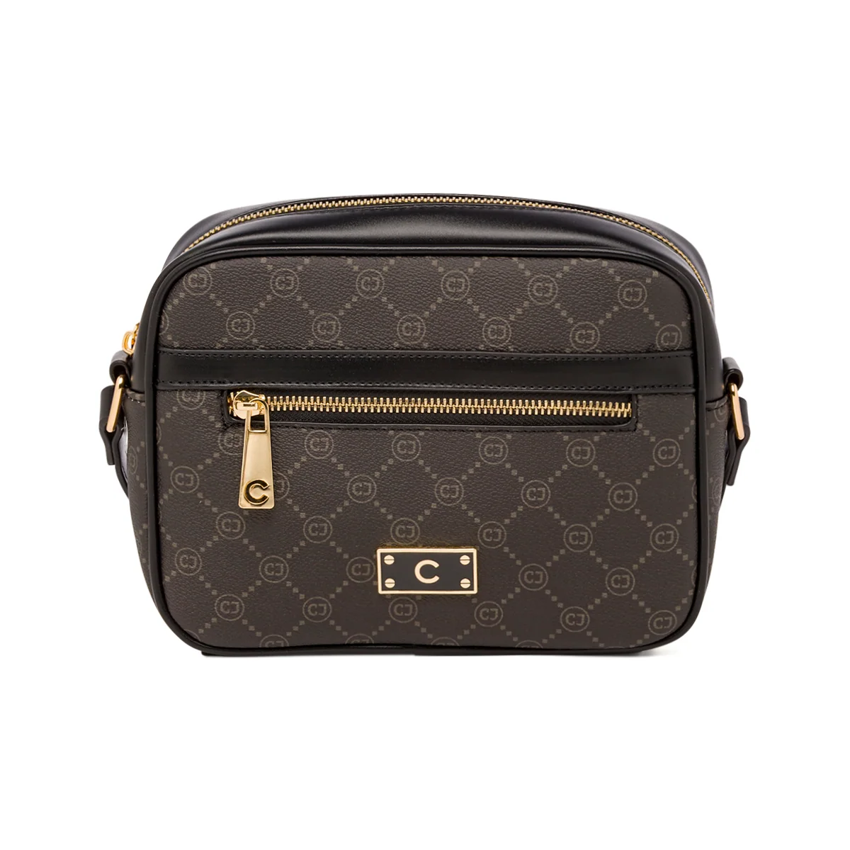 Borsa a tracolla nera da Donna con tasca frontale e logo Carrera Jeans