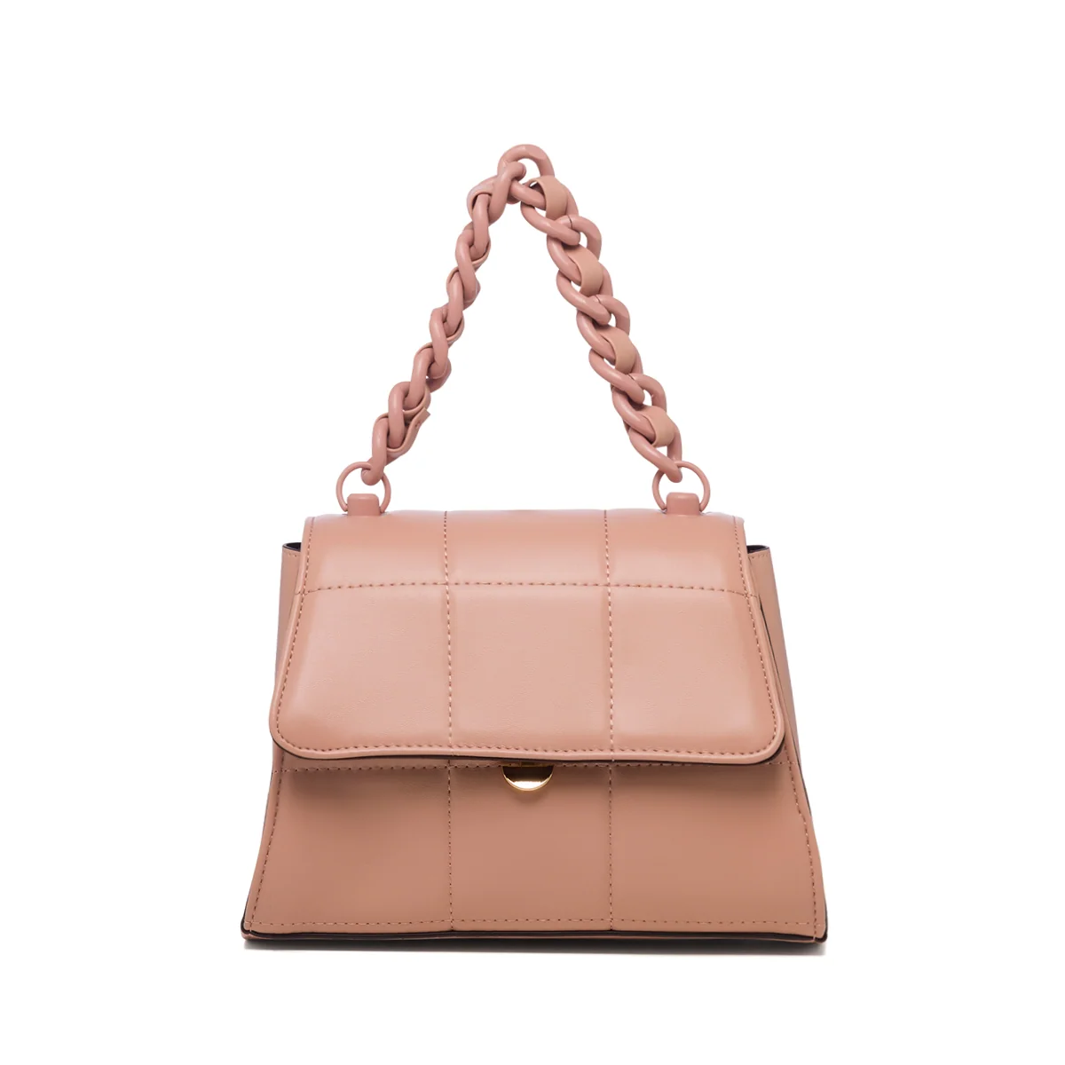 Borsa a tracolla rosa da donna in pelle vegana trapuntata Call It Spring Dariah