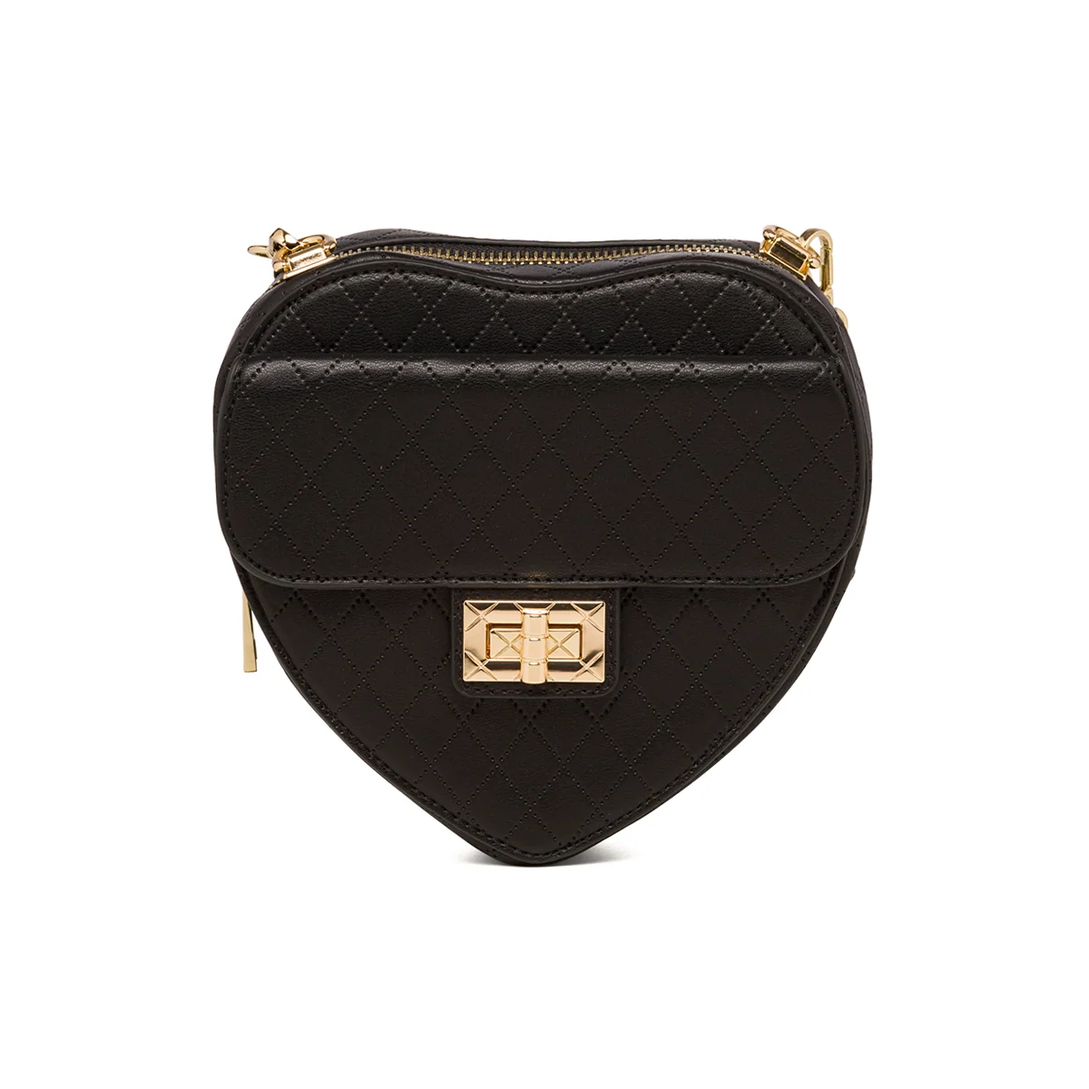 Borsa nera da donna con tracolla in metallo Call It Spring Lilheart