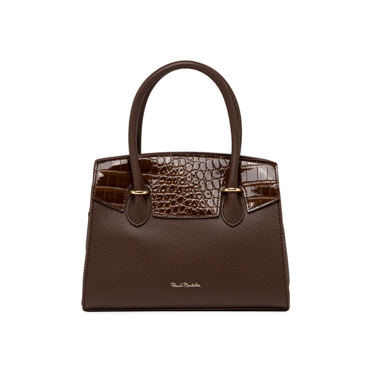 Borsa piccola Donna marrone con inserto effetto cocco Renato Balestra