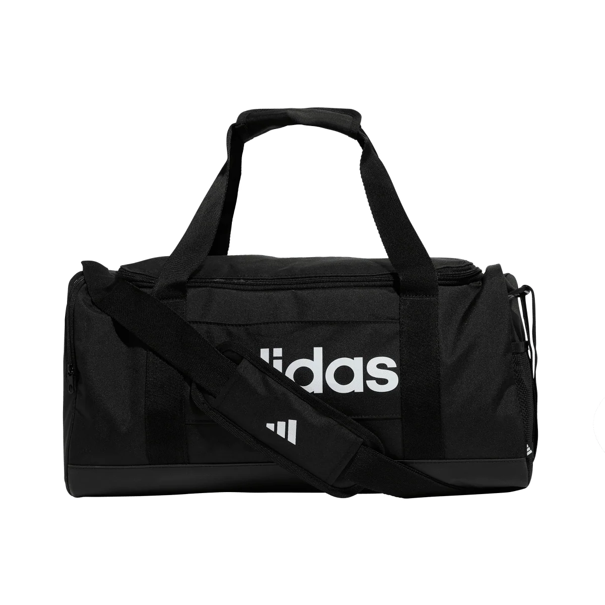 Borsa sportiva nera con manico e tracolla adidas