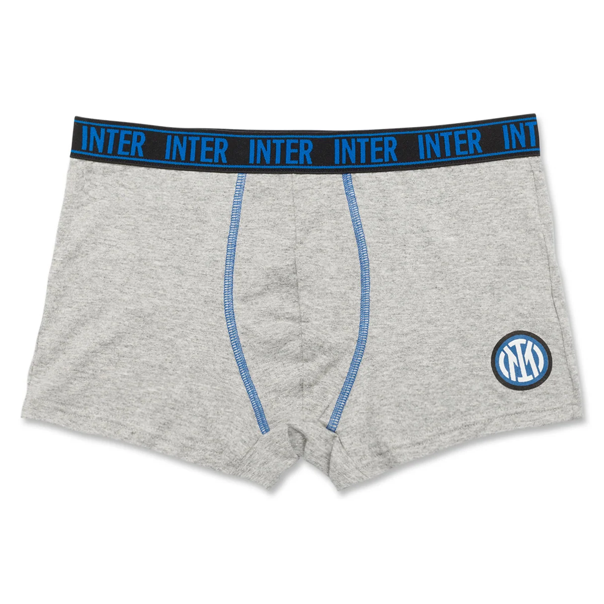 Boxer grigi da uomo con logo Inter
