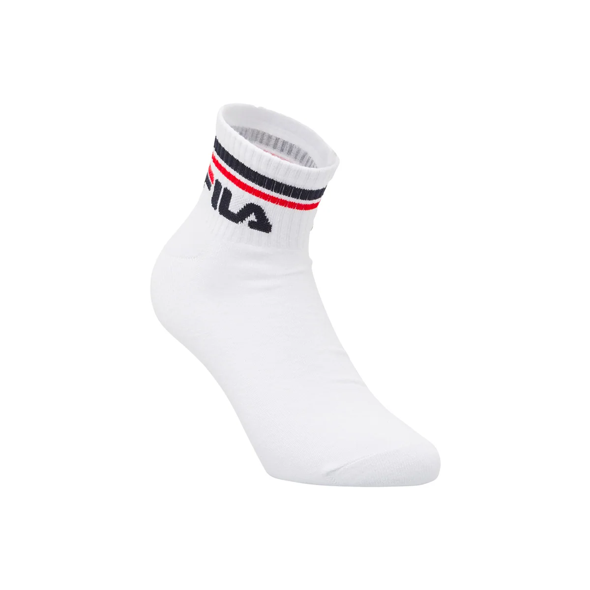 Calzini 3 paia bianchi corti in Cotone con logo Fila