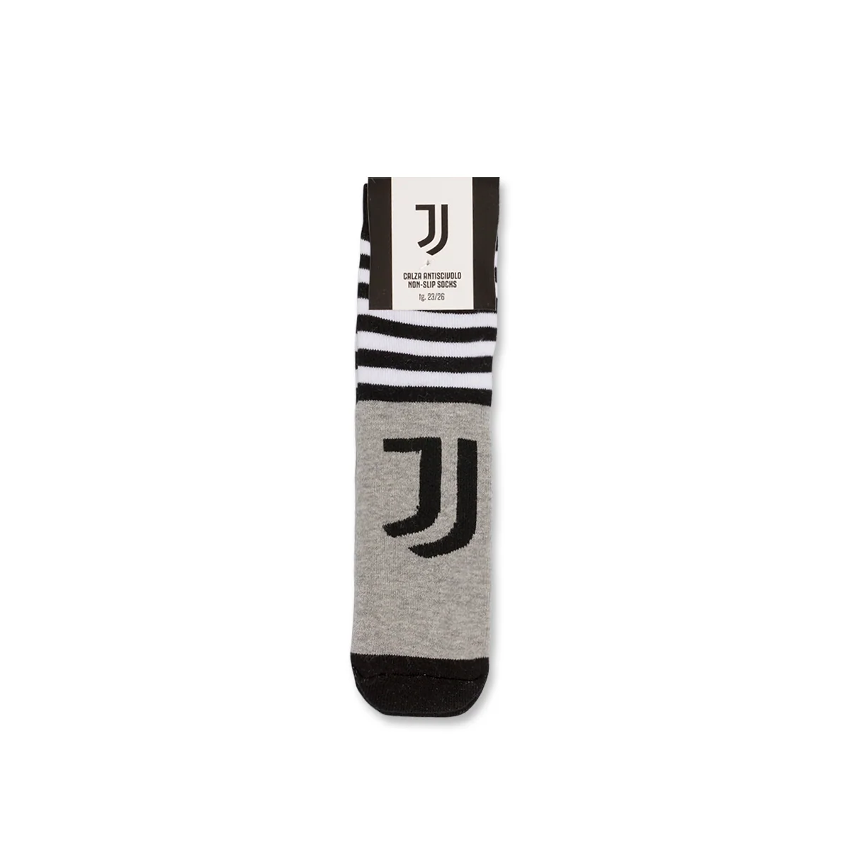 Calzini antiscivolo grigi da bambino con logo Juventus