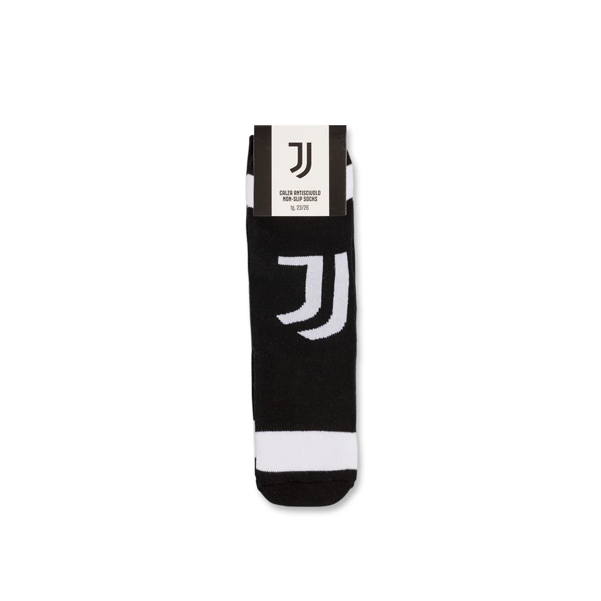 Calzini antiscivolo neri da bambino con logo Juventus
