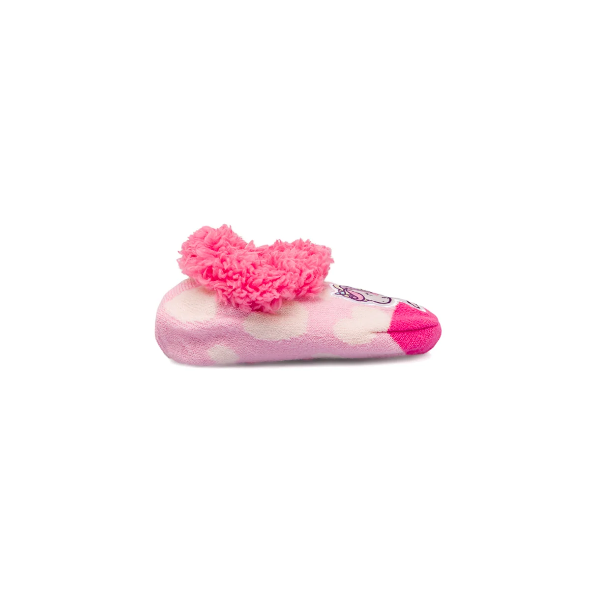 Calzini antiscivolo rosa Bambina con pelliccia sintetica Unicorno