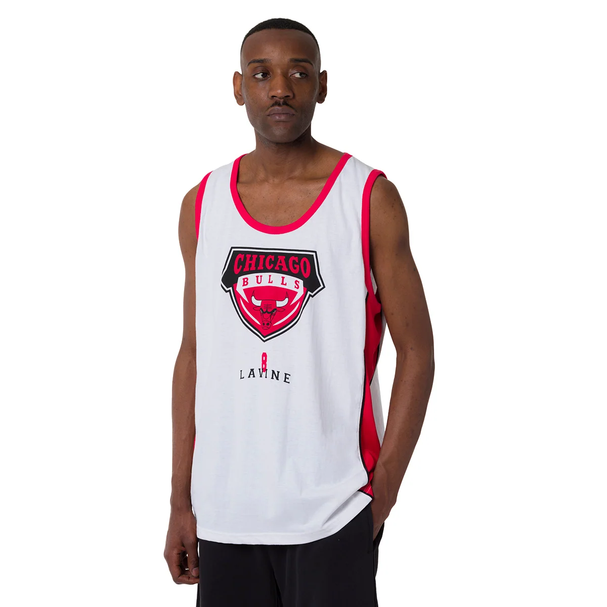 Canotta sportiva da Uomo in Cotone bianca Chicago Bulls NBA