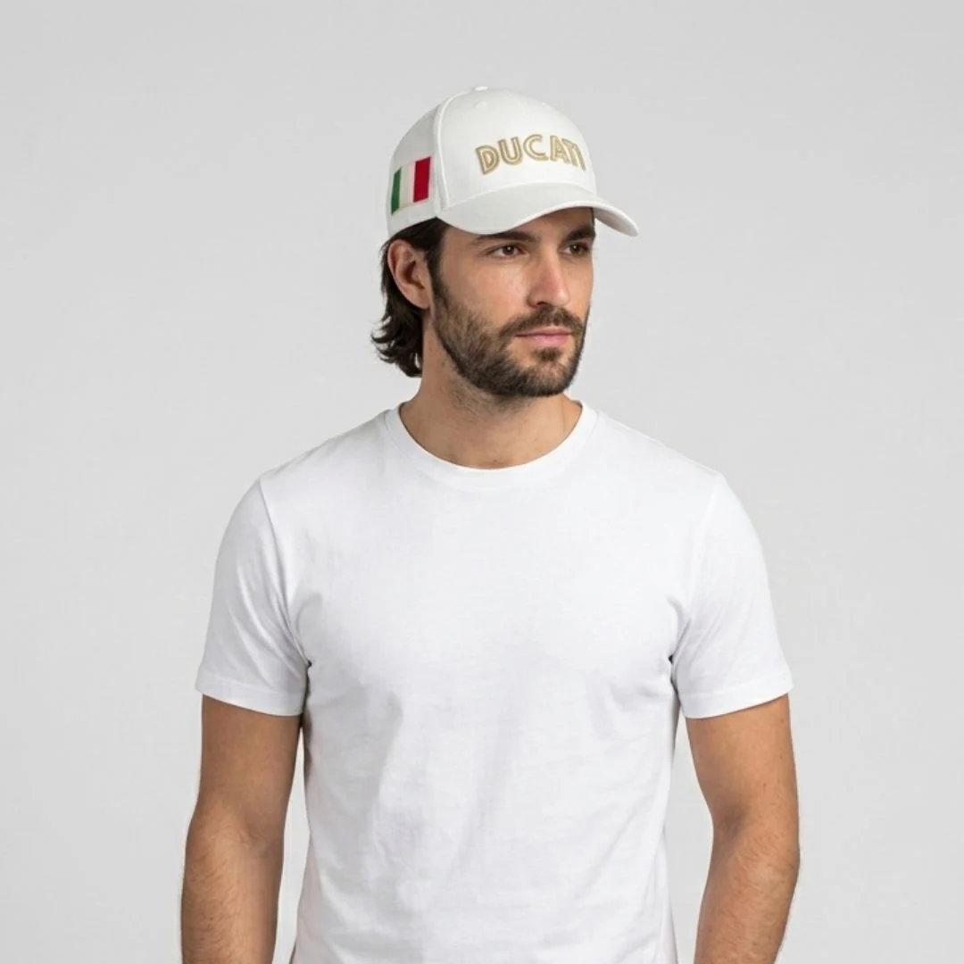 Cappello baseball cap bianco Uomo Limited Edition Ducati 100