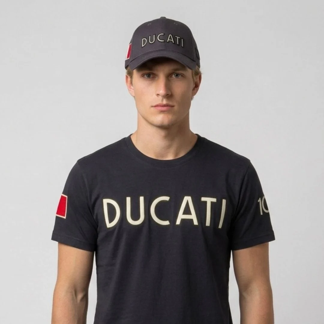 Cappello baseball Nero Slavato Uomo Limited Edition Ducati 100