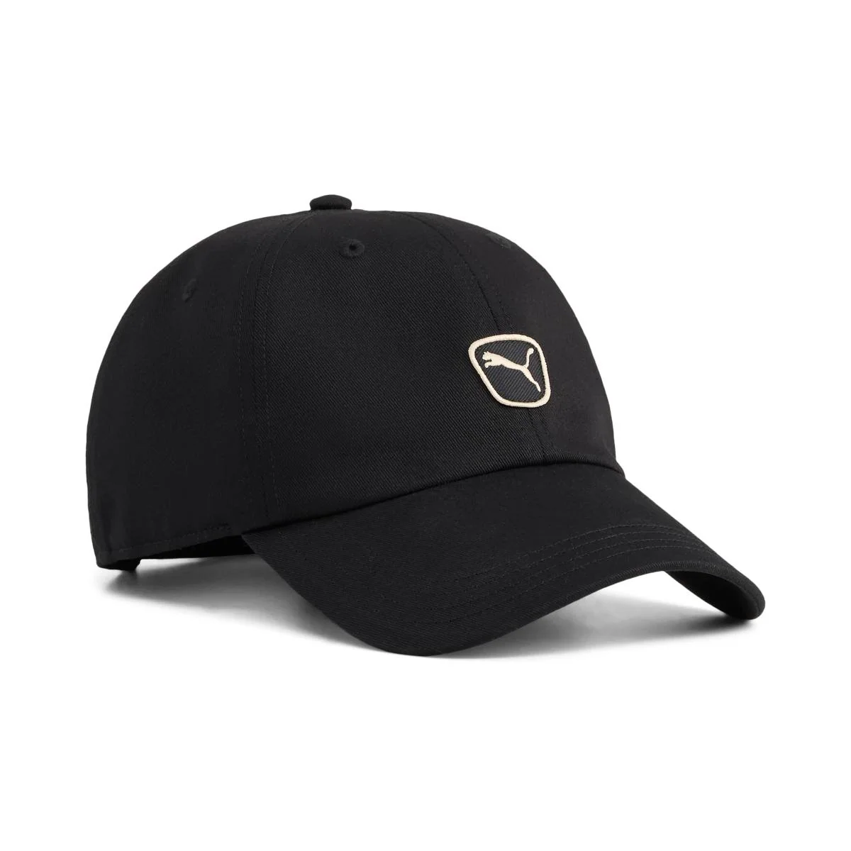 Cappello con visiera nero con logo ricamato frontale Puma