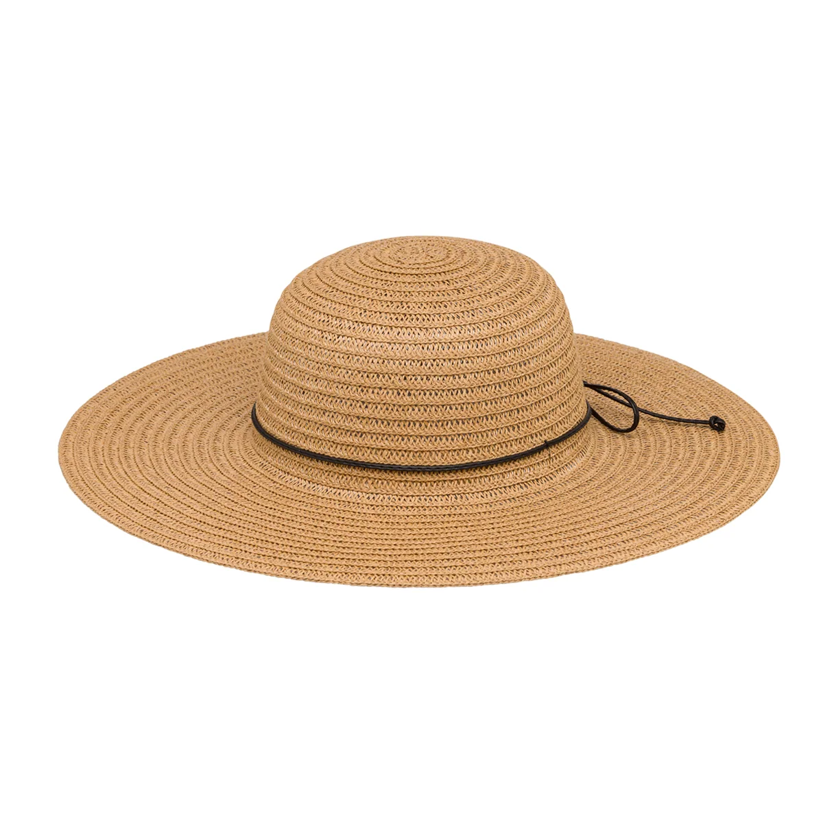 Cappello di paglia a tesa larga marrone da donna Lora Ferres
