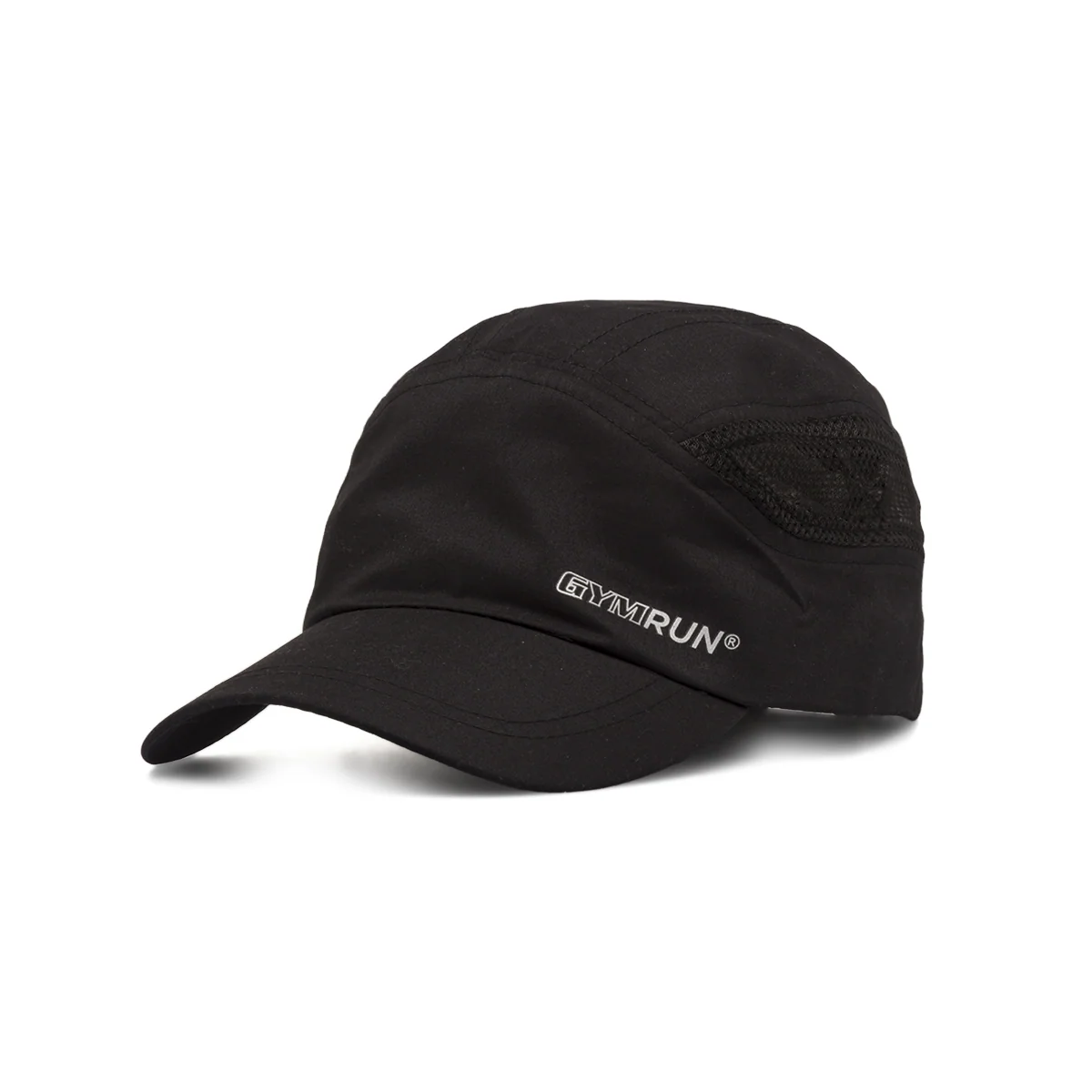 Cappello unisex nero GymRun by Gymnasium con logo e inserti in mesh