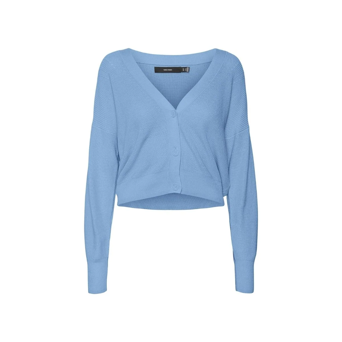 Cardigan a maniche lunghe azzurro in tessuto knit da donna Vero Moda