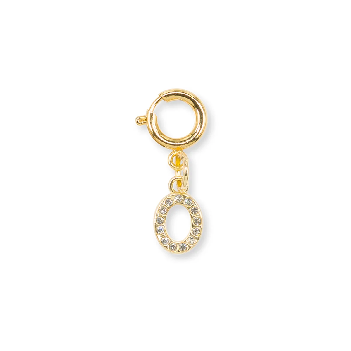 Charm Lettera O strass oro accessorio creativo scarpe Lora Ferres