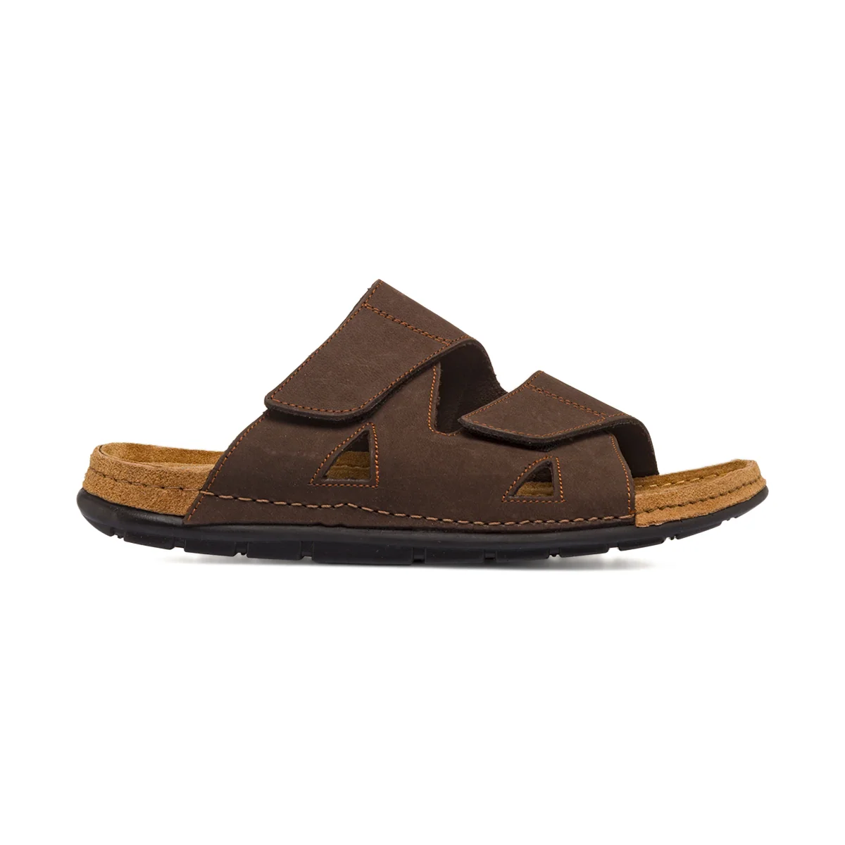 Ciabatta Comfort Marrone Effetto Scamosciato da Uomo | Bio Comfort