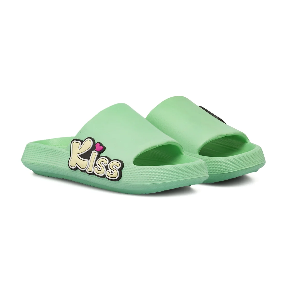 Ciabatte a fascia da Donna verde menta con patch colorati Griff