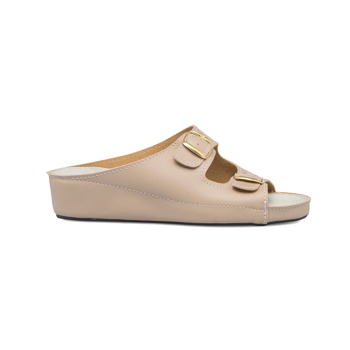Ciabatte beige con doppia fascia da donna Rosagialla
