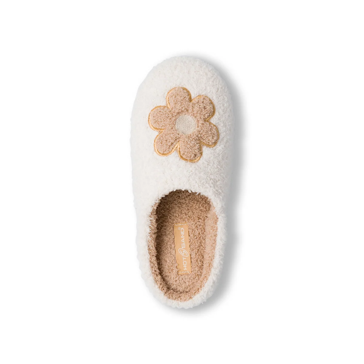 Ciabatte beige da Donna con fiore Hot Sand