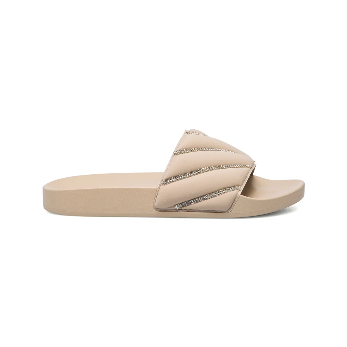 Ciabatte beige da donna con strass Silvia Sikel