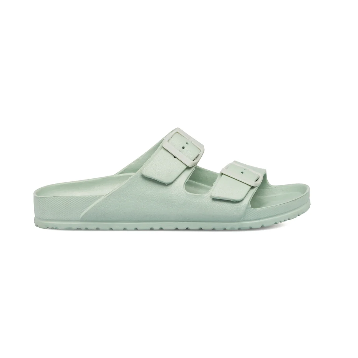 Ciabatte da donna verde menta a doppia fascia Silvia Sikel